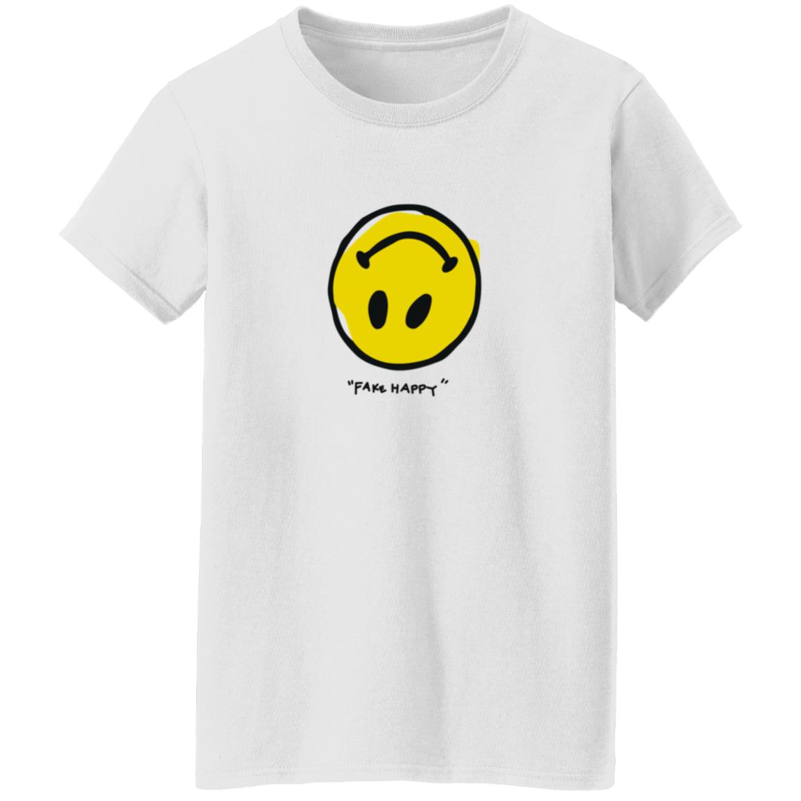 Paramore Merch Paramore Fake Happy Shirt Paramore Merch Paramore Fake Happy Shirt