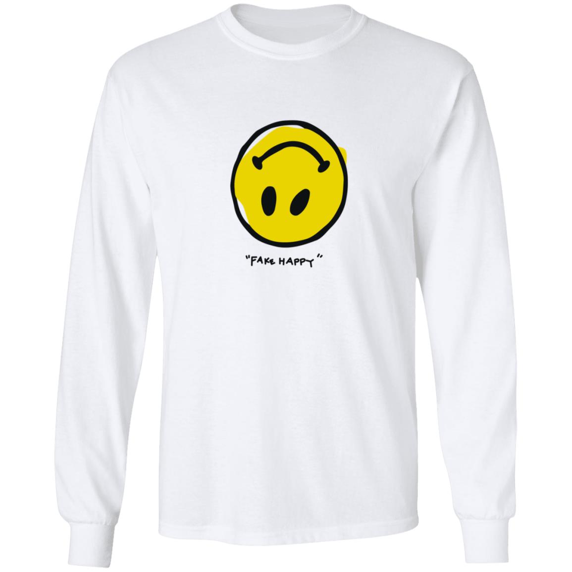 Paramore Merch Paramore Fake Happy Shirt Paramore Merch Paramore Fake Happy Shirt