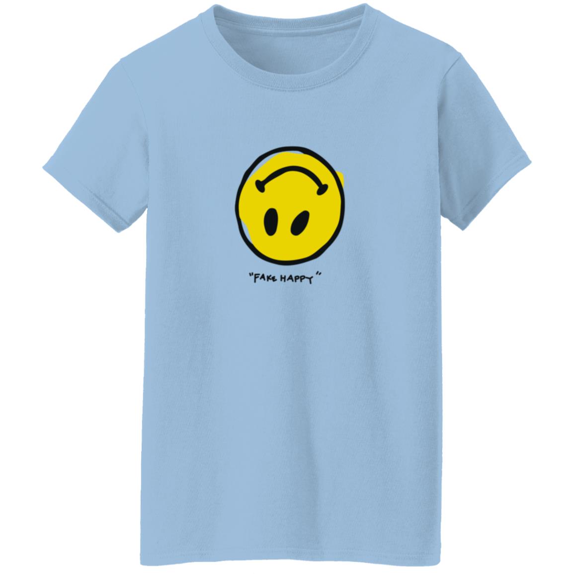 Paramore Merch Paramore Fake Happy Shirt Paramore Merch Paramore Fake Happy Shirt