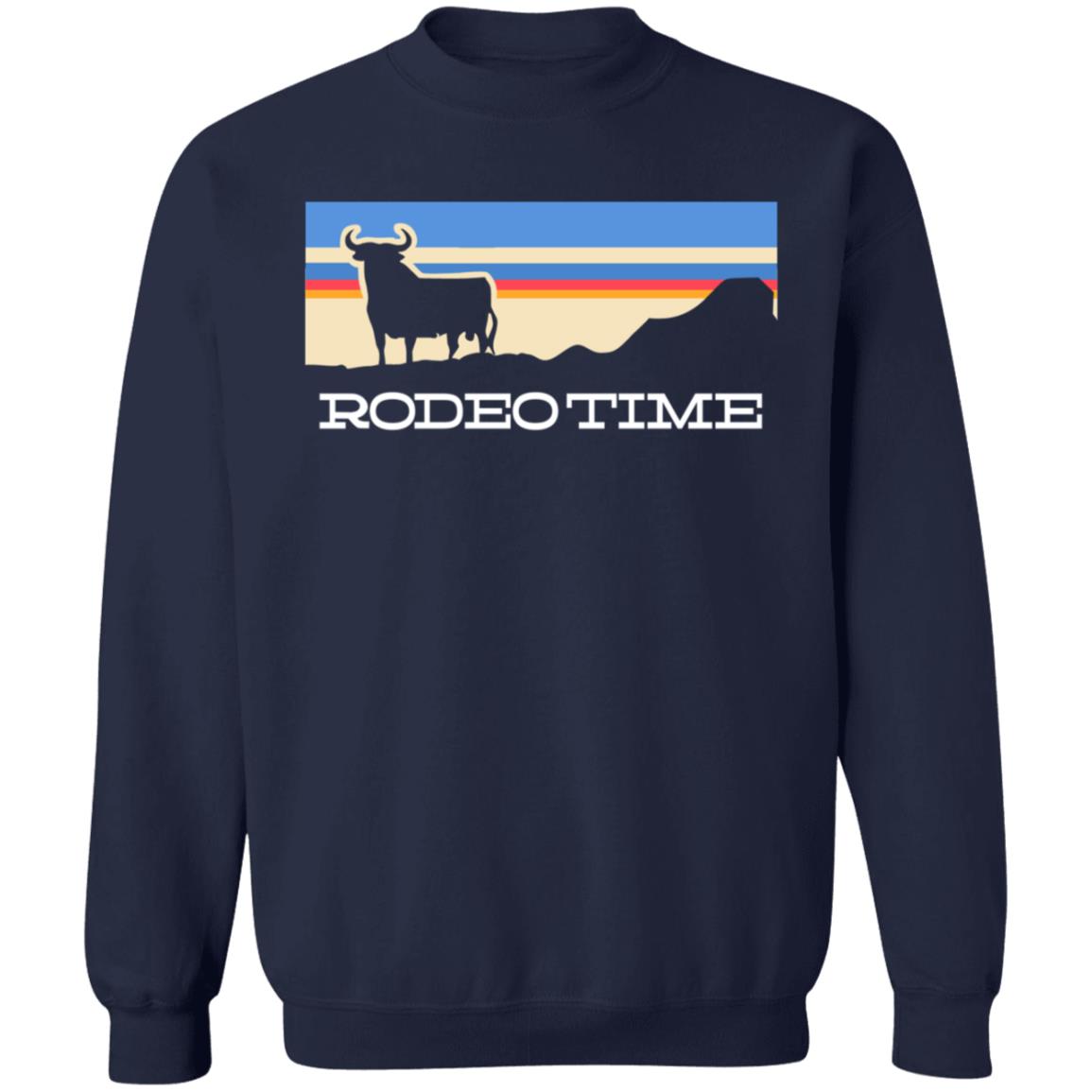 Dale Brisby Merch Rodeo Time Sunset Navy Long Sleeve T Shirt Dale Brisby Merch Rodeo Time Sunset Navy Long Sleeve T Shirt
