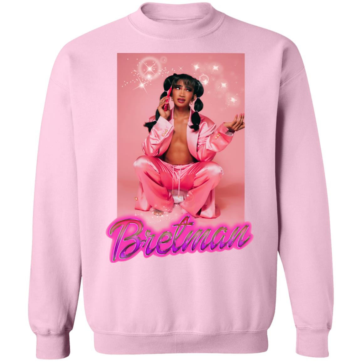 Da Baddest Merch Bretman Rock Pink Crewneck Sweatshirt Da Baddest Merch Bretman Rock Pink Crewneck Sweatshirt